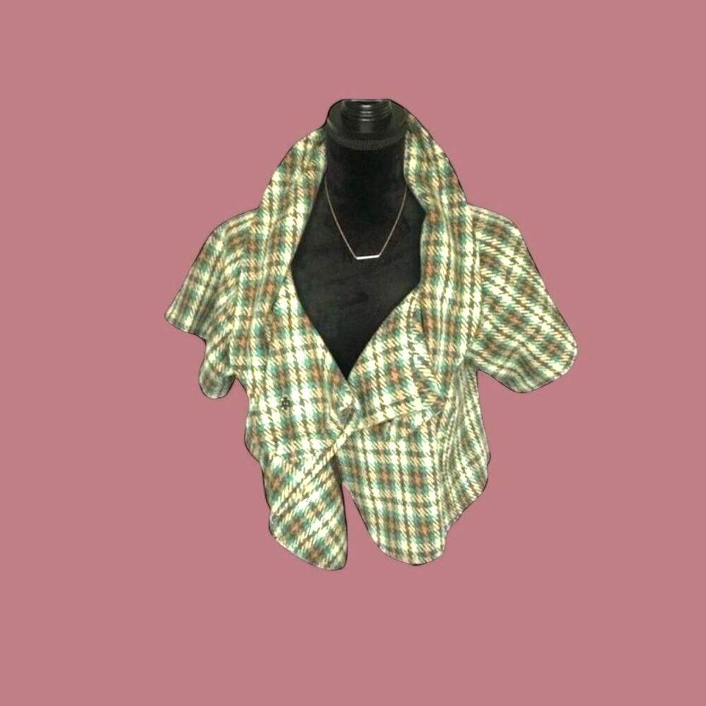 Nick and Mo Cropped Cape Jacket sz M